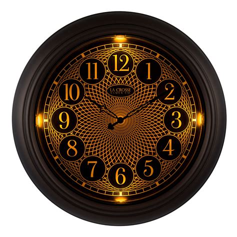 large wall clocks that light up